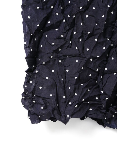 mizuiroind(ミズイロインド)の「mizuiro ind ドットプリントキャッチワッシャーノースリーブシャツ(シャツ/ブラウス・レディース・オフホワイト/ブラック/ネイビー・FREE)」の20枚目の写真