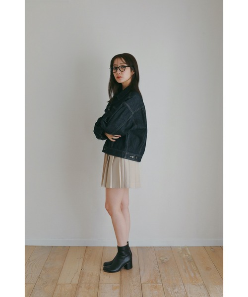 N WITH.(エヌウィズ)の「プリーツミニスカート(スカート・レディース・ベージュ/グレー・MEDIUM/SMALL)」の4枚目の写真