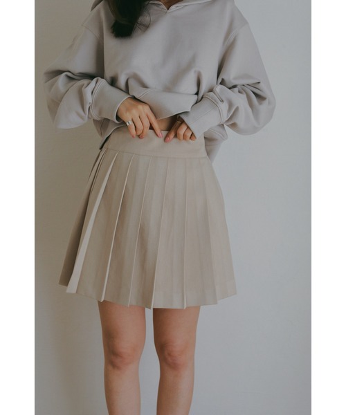 N WITH.(エヌウィズ)の「プリーツミニスカート(スカート・レディース・ベージュ/グレー・MEDIUM/SMALL)」の15枚目の写真