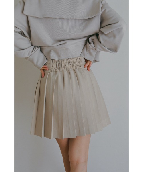 N WITH.(エヌウィズ)の「プリーツミニスカート(スカート・レディース・ベージュ/グレー・MEDIUM/SMALL)」の16枚目の写真