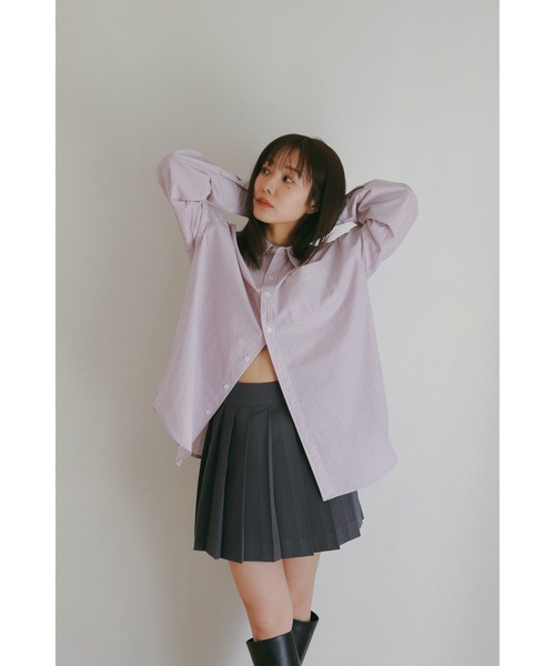 N WITH.(エヌウィズ)の「プリーツミニスカート(スカート・レディース・ベージュ/グレー・MEDIUM/SMALL)」の13枚目の写真