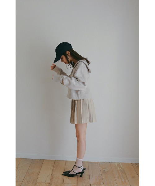 N WITH.(エヌウィズ)の「プリーツミニスカート(スカート・レディース・ベージュ/グレー・MEDIUM/SMALL)」の6枚目の写真