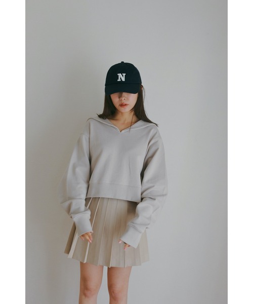 N WITH.(エヌウィズ)の「プリーツミニスカート(スカート・レディース・ベージュ/グレー・MEDIUM/SMALL)」の9枚目の写真