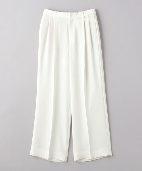 2タック ワイドパンツ WHITE（スラックス）｜UNITED ARROWS