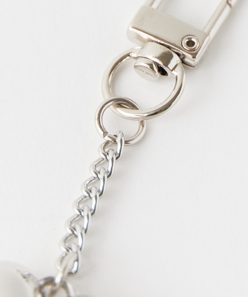 シルバーチャーム キーホルダー バッグチャーム ハート＆スター