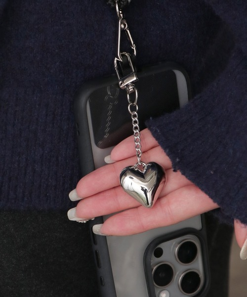 エッソボーイ　シルバーチャーム シルバーチャーム キーホルダー バッグチャーム ハート＆スター