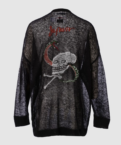 DAIRIKU(ダイリク)の「"Skul" Mohair Zip Up Cardigan(カーディガン/ボレロ・メンズ・ブラック/ホワイト・MEDIUM)」の5枚目の写真