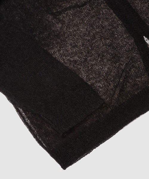 DAIRIKU(ダイリク)の「"Skul" Mohair Zip Up Cardigan(カーディガン/ボレロ・メンズ・ブラック/ホワイト・MEDIUM)」の7枚目の写真