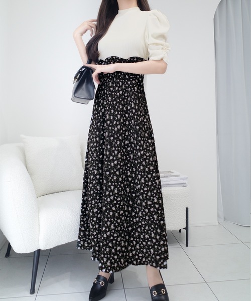 美品●Milly●ミリー●総柄●ひざ丈ワンピース●フリル●シルク100％●マルチ 楽天市場】ワンピース ロング マキシ トールサイズ レディース