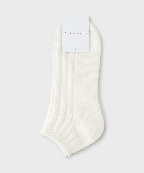 THE SHOP TK (ザ ショップ ティーケー )の「リブショートSOX(ソックス/靴下・メンズ・イエロー/ブラック/オフホワイト/ネイビー/グリーン系・00)」の1枚目の写真