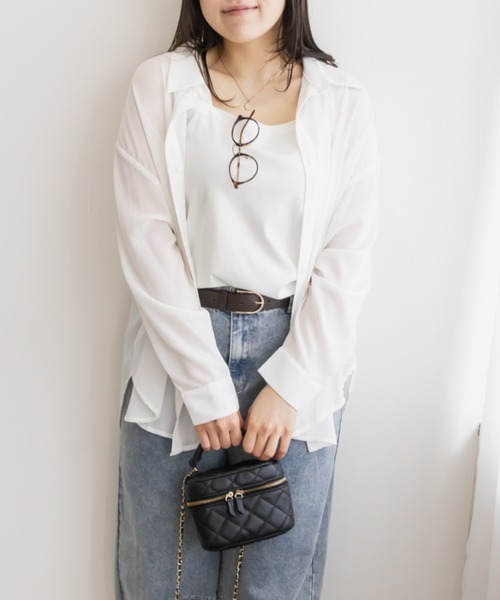 CLETTE(クレット)の「スクエアネックタンクトップ(タンクトップ・レディース・オフホワイト/ブラック・5L/4L/3L/LL)」の10枚目の写真