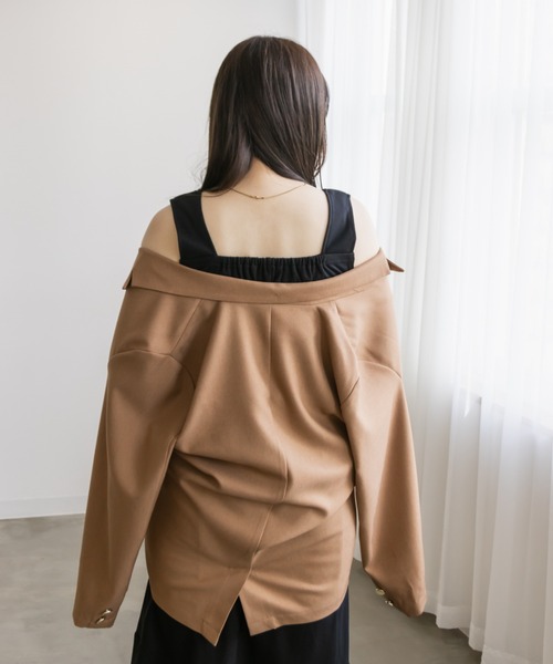 CLETTE(クレット)の「スクエアネックタンクトップ(タンクトップ・レディース・オフホワイト/ブラック・5L/4L/3L/LL)」の15枚目の写真