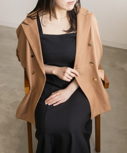 CLETTE(クレット)の「スクエアネックタンクトップ(タンクトップ・レディース・オフホワイト/ブラック・5L/4L/3L/LL)」の14枚目の写真