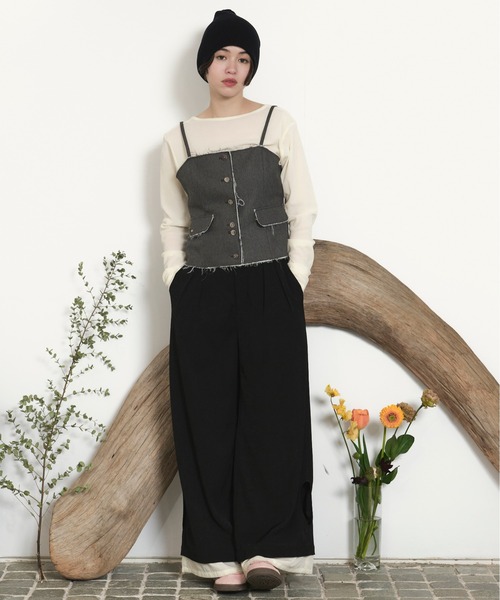 loin nuit ロワンニュイ ビスチェ loin nuit（ロワンニュイ）の「frill layered design bustier