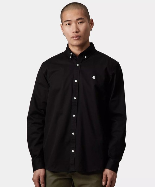 ★ドイツ発*carhartt WIP*新作*Madison シャツ/BLACK★ Carhartt WIP S/S Madison T-Shirt, Black / White | Official
