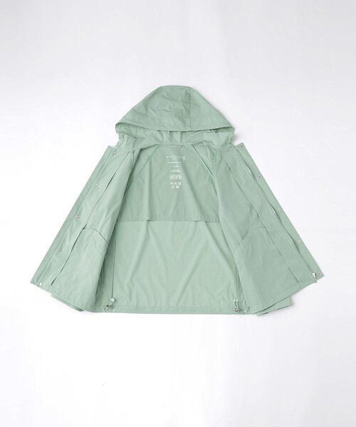 MACKINTOSH LONDON(マッキントッシュ ロンドン)の「【FEATHER-TECH PAC】【FLEX NYLON】ストレッチナイロンフーデッドブルゾン(ブルゾン・メンズ・ライトグレー/ネイビー/グリーン・40/38)」の12枚目の写真