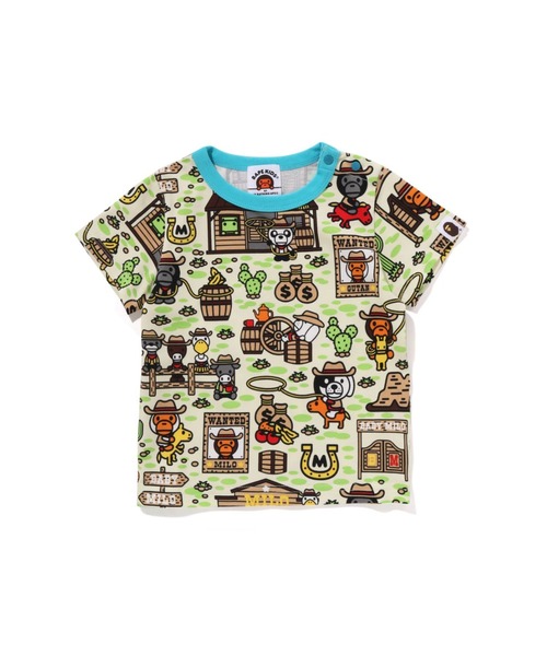 BABY MILO WESTERN PATTERN TEE（Tシャツ/カットソー）｜A BATHING APE