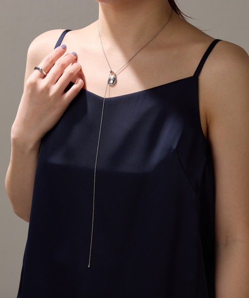 PAPILLONNER（パピヨネ）の「ステンレスディンプル2WAYネックレス（ネックレス・レディース・シルバー/ゴールド・FREE）」の5枚目の写真