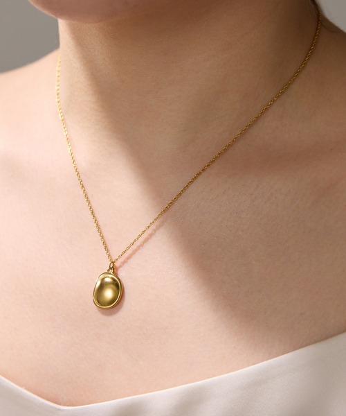 PAPILLONNER（パピヨネ）の「ステンレスディンプル2WAYネックレス（ネックレス・レディース・シルバー/ゴールド・FREE）」の7枚目の写真