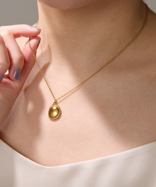 PAPILLONNER（パピヨネ）の「ステンレスディンプル2WAYネックレス（ネックレス・レディース・シルバー/ゴールド・FREE）」の9枚目の写真