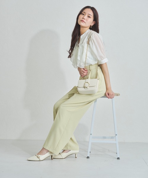 セール】一部店舗限定 2025春夏新作 サイドボタンタックワイド