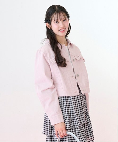 セール】リボンフラップデニムジャケット（デニムジャケット）｜mezzo