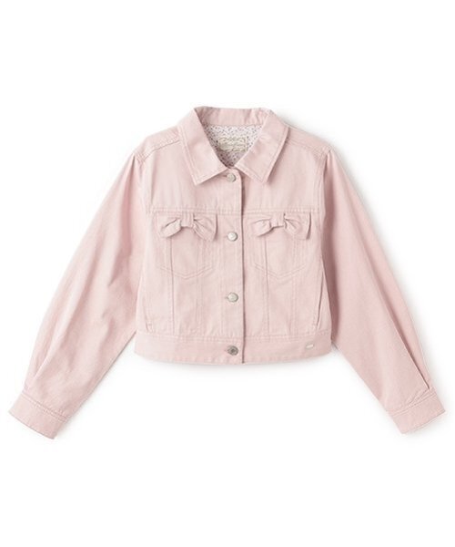 セール】リボンフラップデニムジャケット（デニムジャケット）｜mezzo