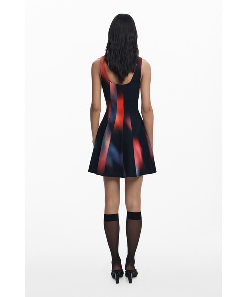 desigual グラデーションストライプキャミソールワンピース セール】グラデーションストライプキャミソールワンピース