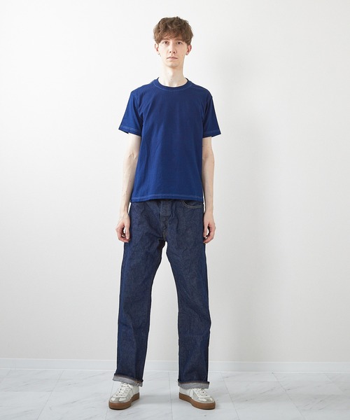 ミマ(ミマ)の「【MiMAAi】阿波藍本藍染めショートスリーブTEE(Tシャツ/カットソー・メンズ・インディゴブルー/ブルー・LARGE/MEDIUM)」の11枚目の写真