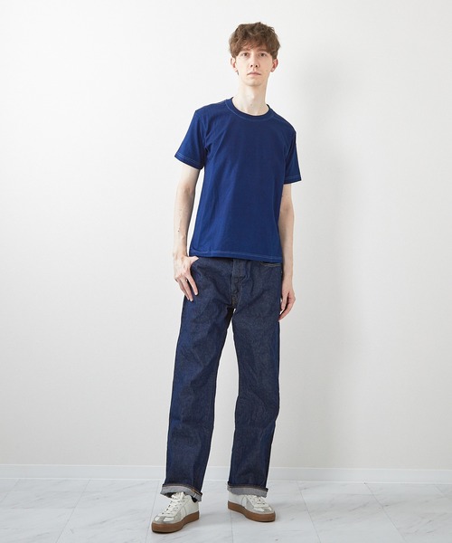 ミマ(ミマ)の「【MiMAAi】阿波藍本藍染めショートスリーブTEE(Tシャツ/カットソー・メンズ・インディゴブルー/ブルー・LARGE/MEDIUM)」の14枚目の写真