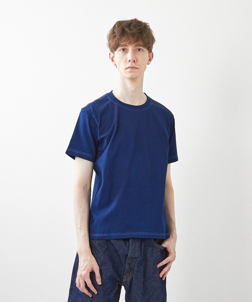 ミマ(ミマ)の「【MiMAAi】阿波藍本藍染めショートスリーブTEE(Tシャツ/カットソー・メンズ・インディゴブルー/ブルー・LARGE/MEDIUM)」の9枚目の写真
