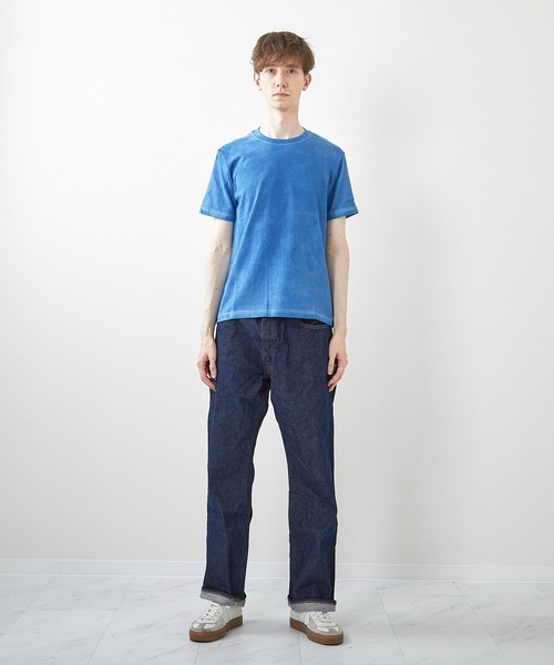ミマ(ミマ)の「【MiMAAi】阿波藍本藍染めショートスリーブTEE(Tシャツ/カットソー・メンズ・インディゴブルー/ブルー・LARGE/MEDIUM)」の4枚目の写真