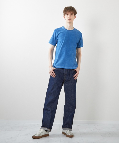 ミマ(ミマ)の「【MiMAAi】阿波藍本藍染めショートスリーブTEE(Tシャツ/カットソー・メンズ・インディゴブルー/ブルー・LARGE/MEDIUM)」の7枚目の写真