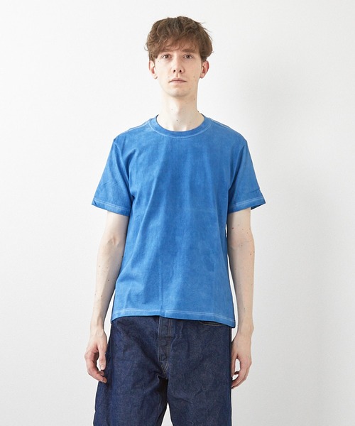 ミマ(ミマ)の「【MiMAAi】阿波藍本藍染めショートスリーブTEE(Tシャツ/カットソー・メンズ・インディゴブルー/ブルー・LARGE/MEDIUM)」の15枚目の写真
