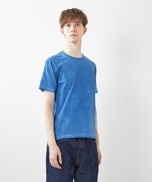 ミマ(ミマ)の「【MiMAAi】阿波藍本藍染めショートスリーブTEE(Tシャツ/カットソー・メンズ・インディゴブルー/ブルー・LARGE/MEDIUM)」の16枚目の写真
