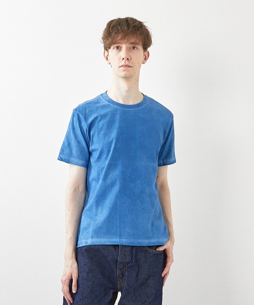 ミマ(ミマ)の「【MiMAAi】阿波藍本藍染めショートスリーブTEE(Tシャツ/カットソー・メンズ・インディゴブルー/ブルー・LARGE/MEDIUM)」の17枚目の写真