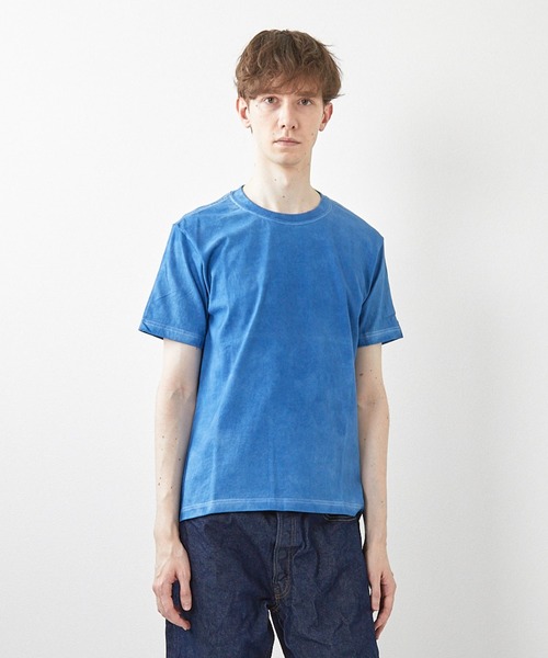 ミマ(ミマ)の「【MiMAAi】阿波藍本藍染めショートスリーブTEE(Tシャツ/カットソー・メンズ・インディゴブルー/ブルー・LARGE/MEDIUM)」の3枚目の写真