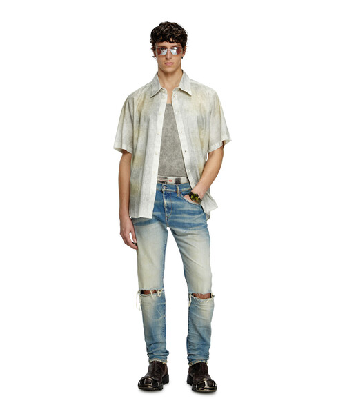DIESEL(ディーゼル)の「メンズ 半袖シャツ S-LEIE-SHORT(シャツ/ブラウス・メンズ・ホワイト系その他・54/44/46/48/50/52)」の2枚目の写真
