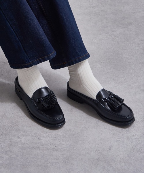 G.H.BASS(ジーエイチバス)の「【G.H.BASS】EASY WEEJUN TETRA TASSEL SLIDE BA41705(ローファー・レディース・ブラック・6/6h/7/7h/5h)」の4枚目の写真