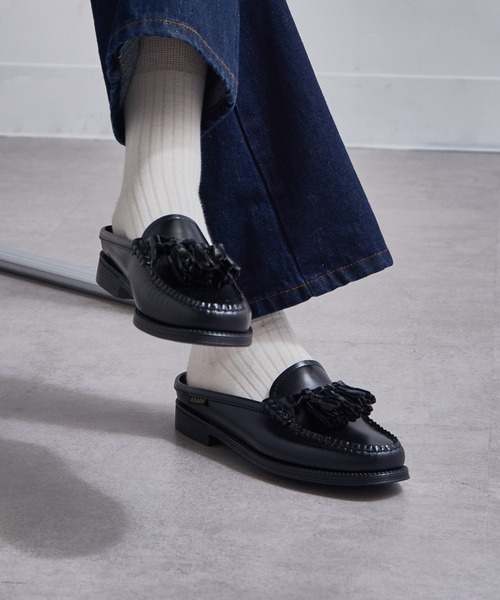G.H.BASS(ジーエイチバス)の「【G.H.BASS】EASY WEEJUN TETRA TASSEL SLIDE BA41705(ローファー・レディース・ブラック・6/6h/7/7h/5h)」の7枚目の写真