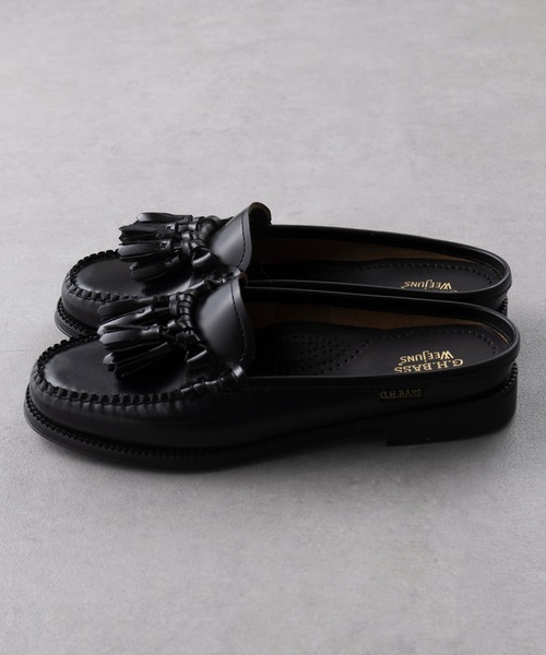 G.H.BASS(ジーエイチバス)の「【G.H.BASS】EASY WEEJUN TETRA TASSEL SLIDE BA41705(ローファー・レディース・ブラック・6/6h/7/7h/5h)」の8枚目の写真