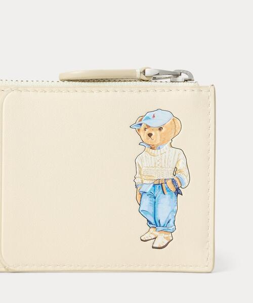 新品⭐︎ラルフローレン ベア カード入れ 小銭入れ レザージップカードケース Polo ベア レザー ジップ カード ケース | POLO RALPH