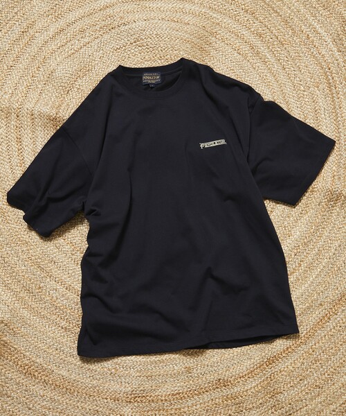 PENDLETON(ペンドルトン)の「PENDLETON/ペンドルトン 別注 バックプリント クルーネックTシャツ(Tシャツ/カットソー・メンズ・ブラック/オリーブ/オフホワイト/マスタード・SMALL/MEDIUM/LARGE)」の7枚目の写真
