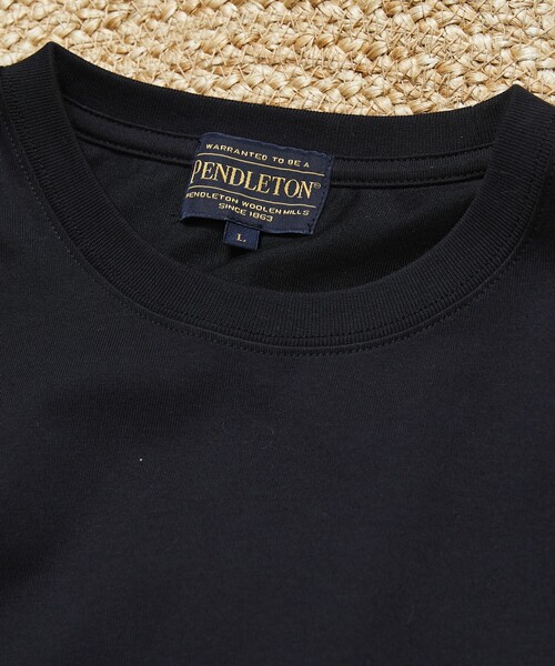 PENDLETON(ペンドルトン)の「PENDLETON/ペンドルトン 別注 バックプリント クルーネックTシャツ(Tシャツ/カットソー・メンズ・ブラック/オリーブ/オフホワイト/マスタード・SMALL/MEDIUM/LARGE)」の8枚目の写真