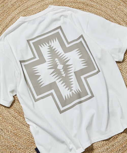 PENDLETON(ペンドルトン)の「PENDLETON/ペンドルトン 別注 バックプリント クルーネックTシャツ(Tシャツ/カットソー・メンズ・ブラック/オリーブ/オフホワイト/マスタード・SMALL/MEDIUM/LARGE)」の22枚目の写真