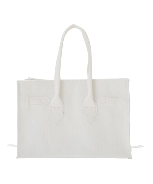 SEA(シー)の「キャンバス パロディーバッグ S(トートバッグ・レディース・ホワイト/ブラック・ONE SIZE)」の8枚目の写真