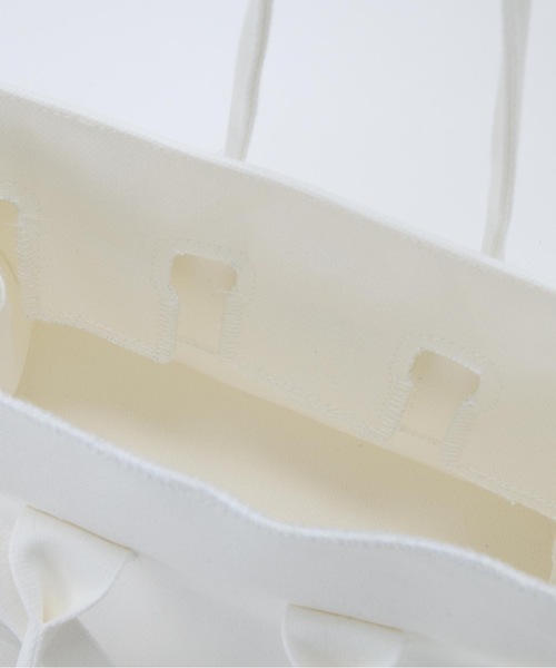 SEA(シー)の「キャンバス パロディーバッグ S(トートバッグ・レディース・ホワイト/ブラック・ONE SIZE)」の9枚目の写真