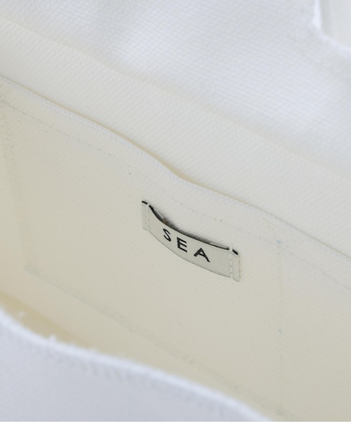 SEA(シー)の「キャンバス パロディーバッグ S(トートバッグ・レディース・ホワイト/ブラック・ONE SIZE)」の10枚目の写真