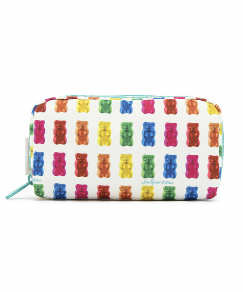 RECTANGULAR COSMETIC ハリボーゴールドベアーズミント（ポーチ