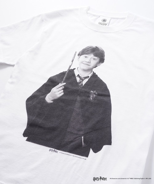 CULTURE SUPPLY（カルチャー サプライ）の「Harry Potter Tee / Ron（Tシャツ/カットソー・メンズ・ホワイト/ブラック・MEDIUM/LARGE/X-LARGE/SHORT）」の6枚目の写真